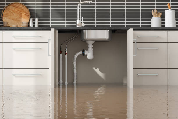 Water damage restoration process in Groves, TX